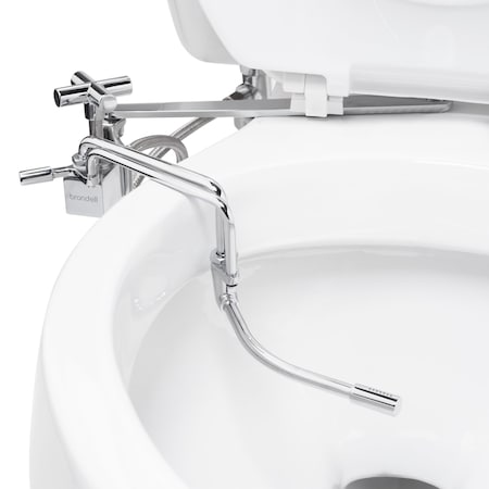 Brondell Side-Mounted All Metal Attachable Bidet with Adjustable Spray Wand, Ambient Temperature SMB-15